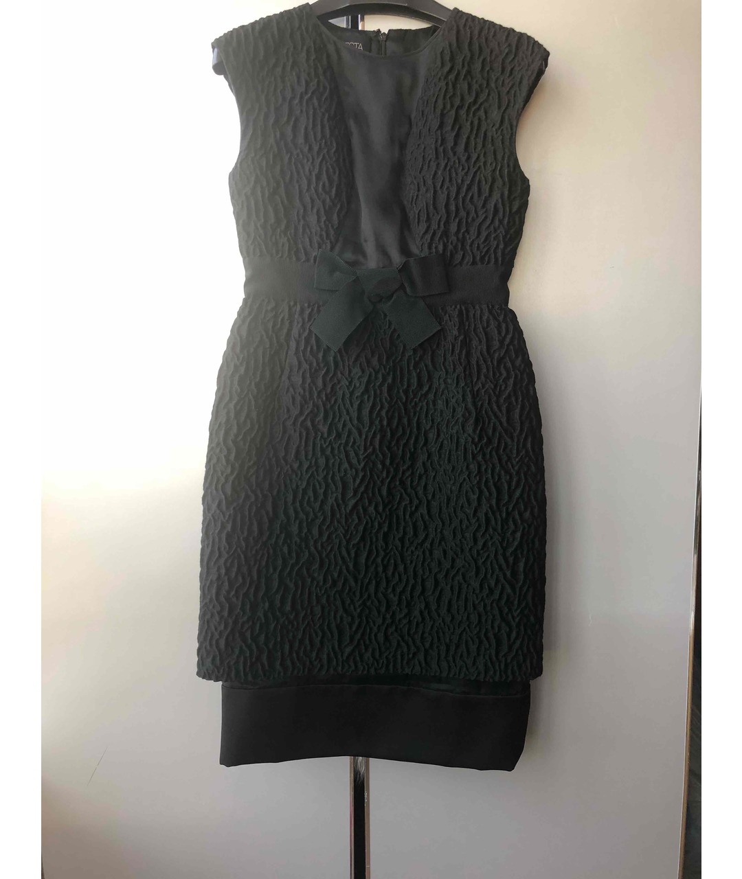 GIAMBATTISTA VALLI Черное шелковое коктейльное платье, фото 3
