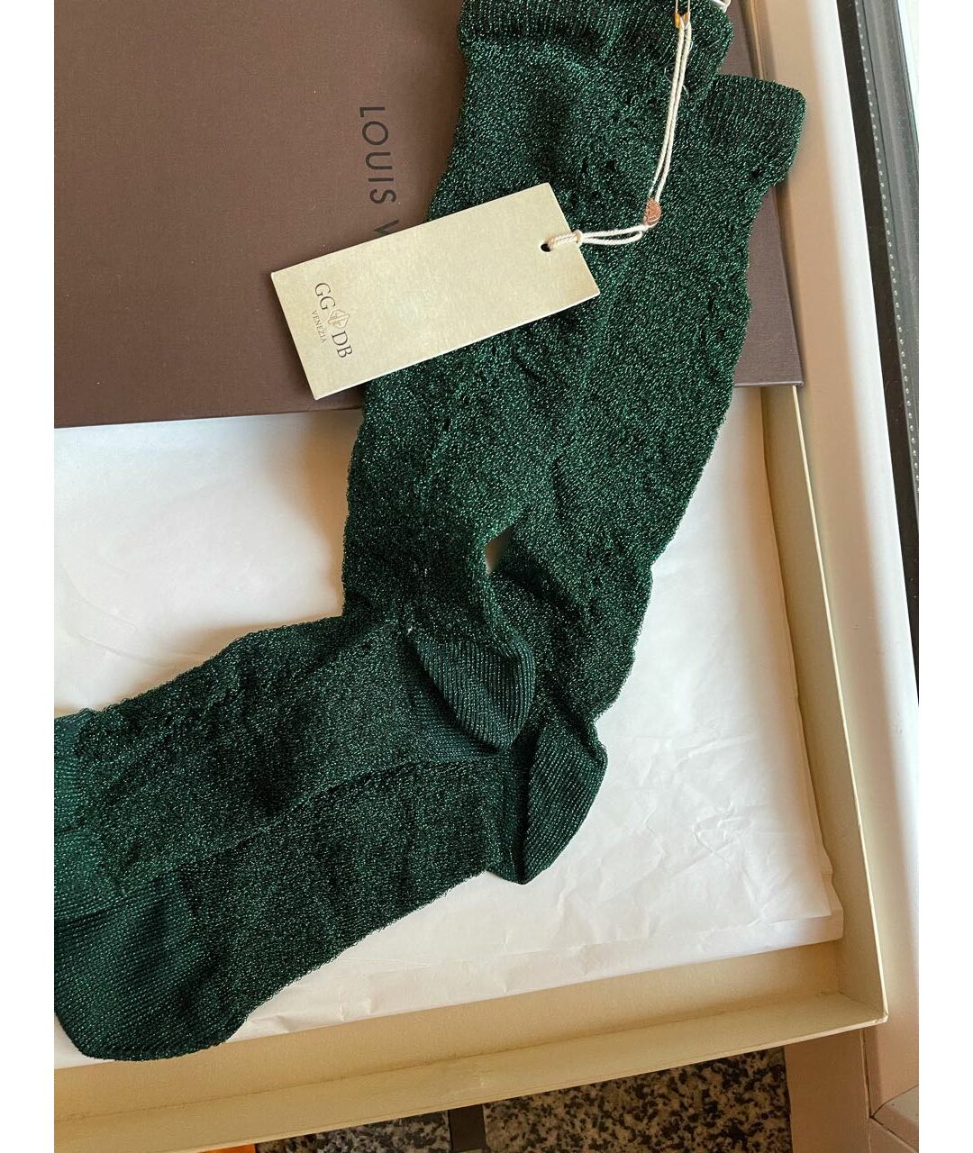 HAUS BY GGDB Зеленые носки, чулки и колготы, фото 2