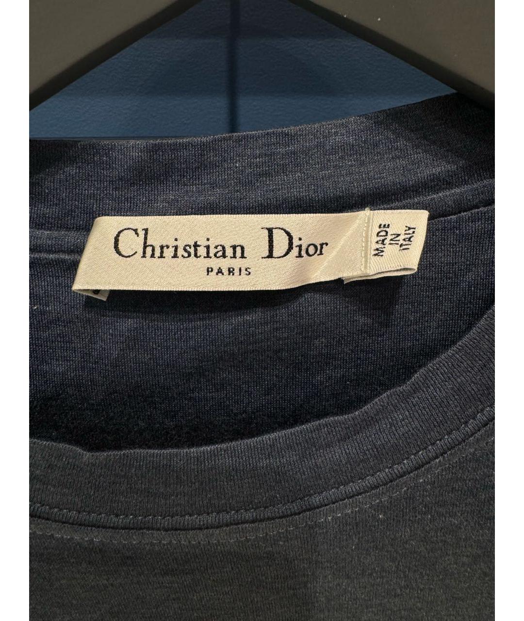 CHRISTIAN DIOR Темно-синяя футболка, фото 3