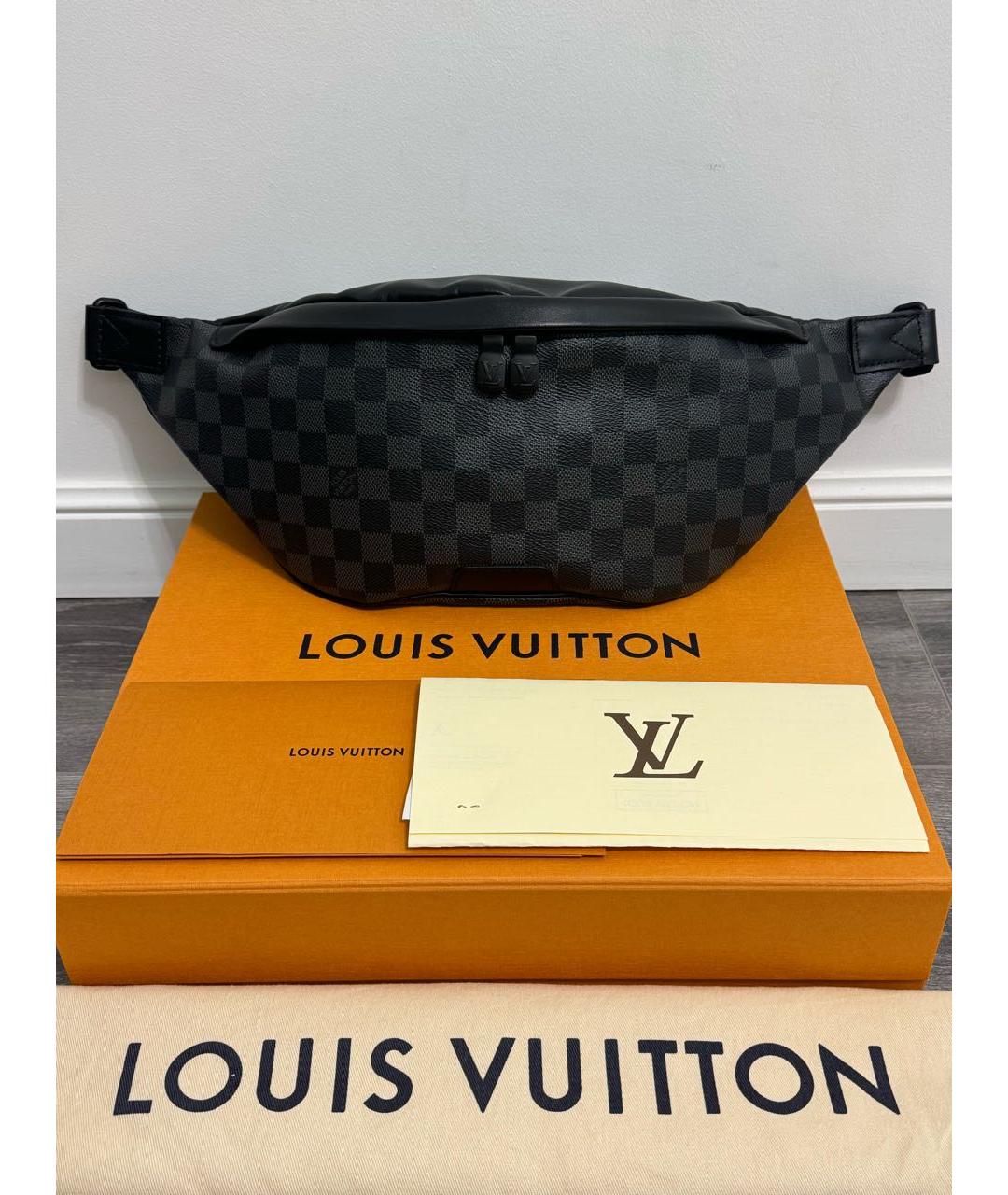 LOUIS VUITTON Черная поясная сумка, фото 9