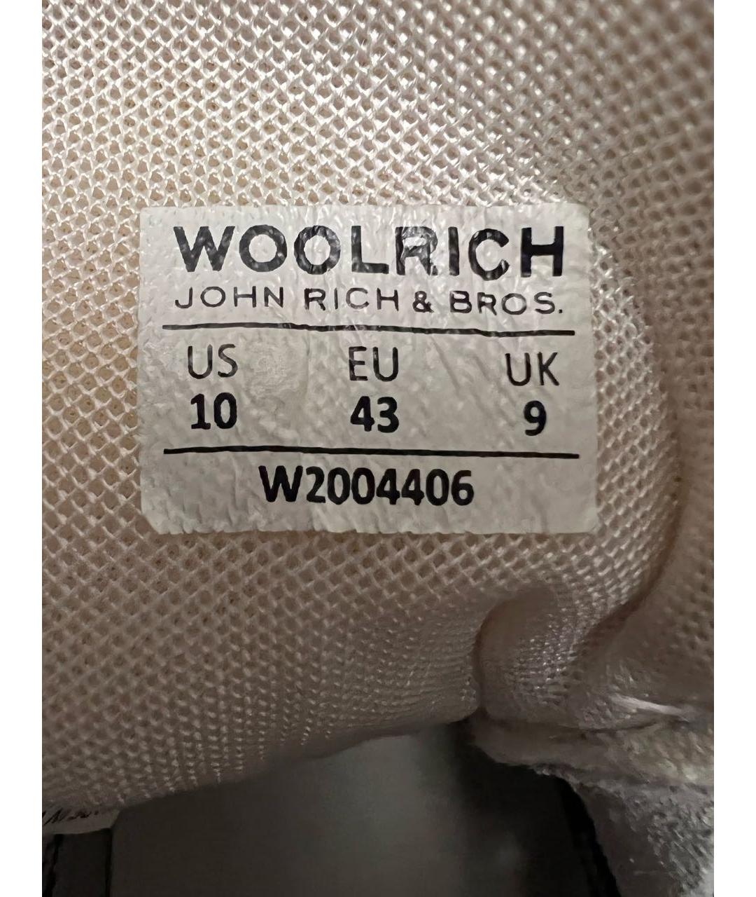 WOOLRICH Темно-синие замшевые низкие ботинки, фото 5