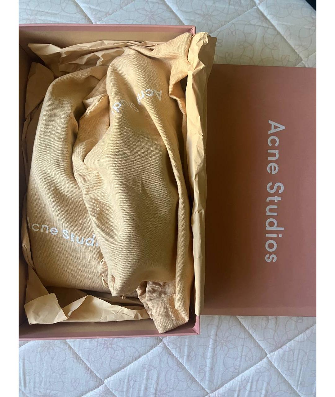 ACNE STUDIOS Бордовые туфли из лакированной кожи, фото 5