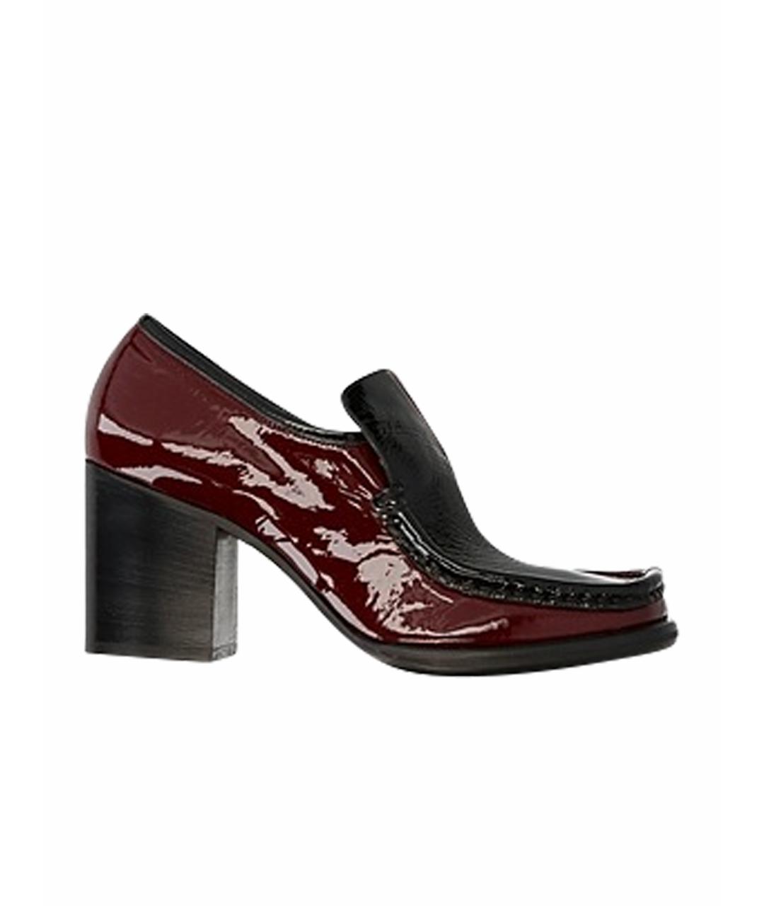 ACNE STUDIOS Бордовые туфли из лакированной кожи, фото 1