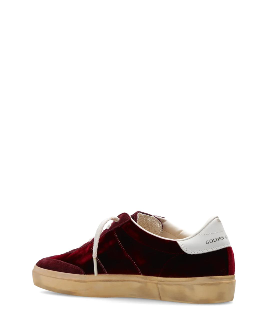 GOLDEN GOOSE DELUXE BRAND Бордовые замшевые кроссовки, фото 3