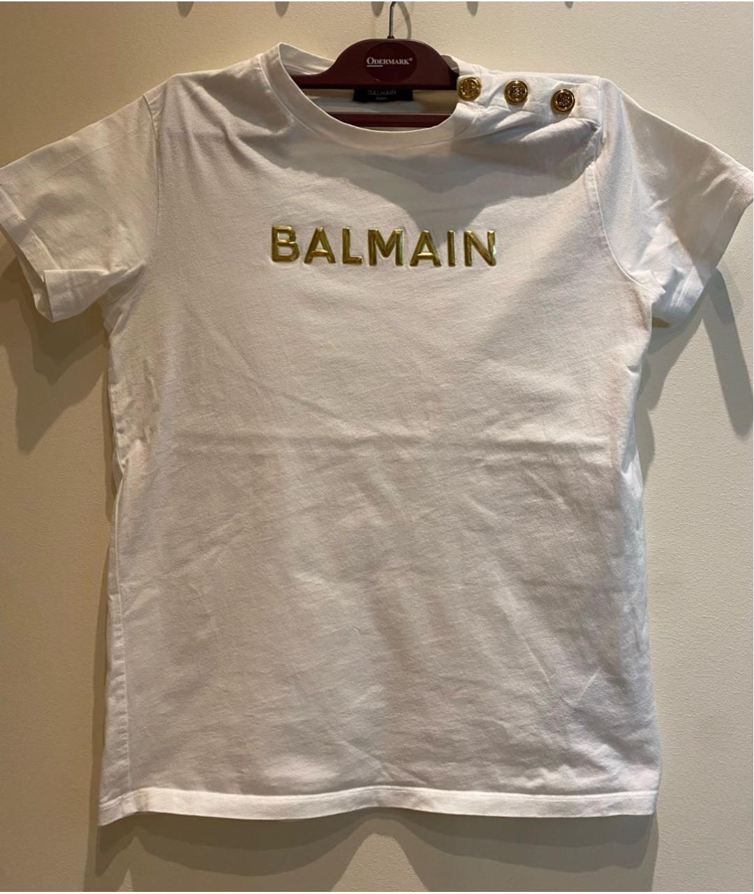 BALMAIN Белый хлопковый детская футболка / топ, фото 7