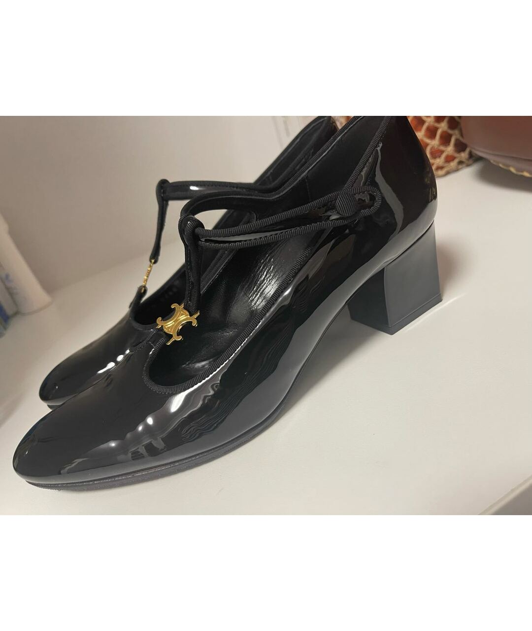 CELINE Черные туфли из лакированной кожи, фото 2