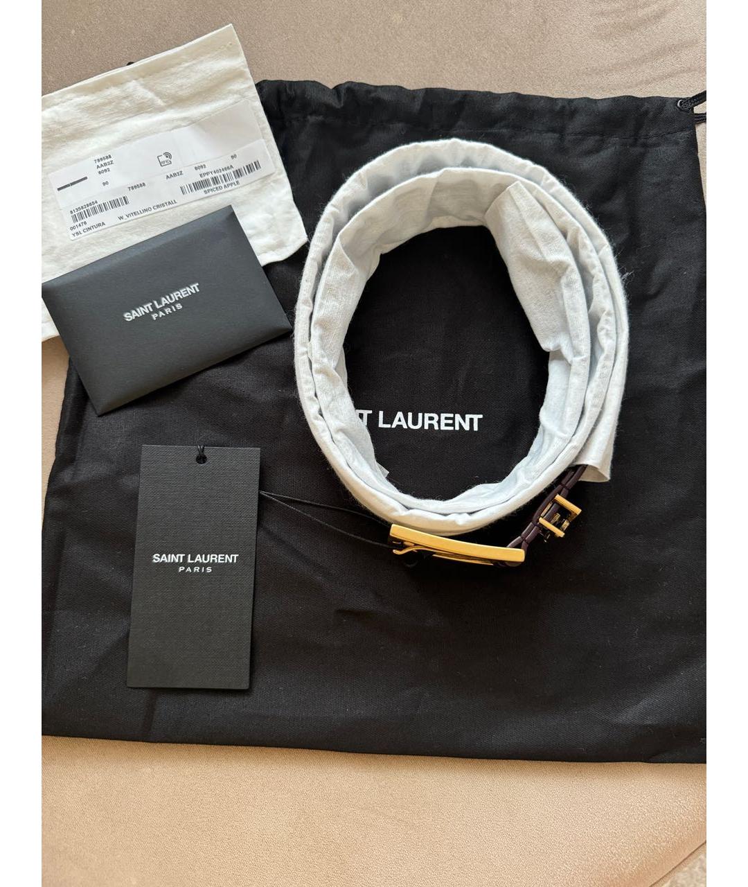 SAINT LAURENT Кожаный ремень, фото 2