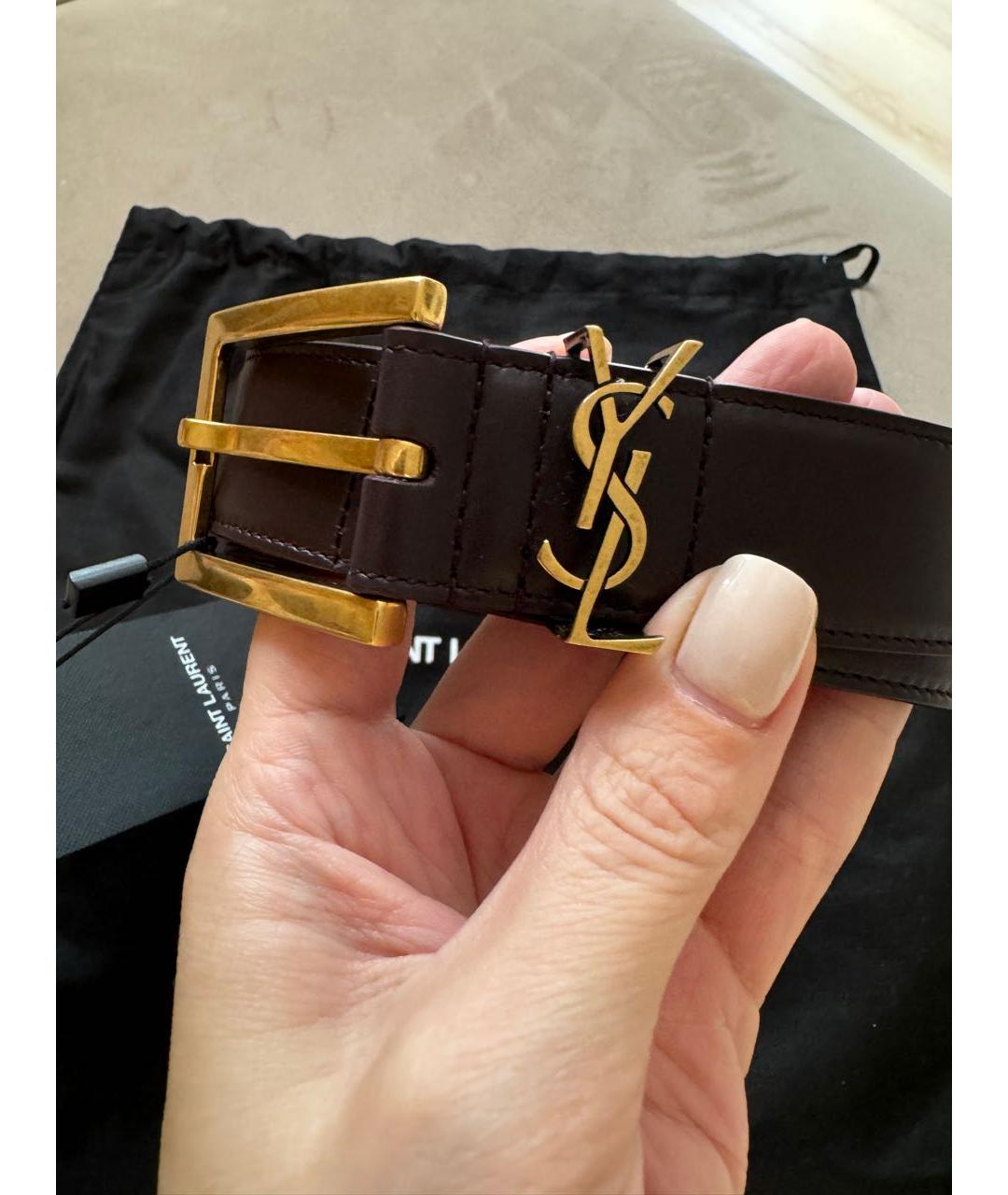 SAINT LAURENT Кожаный ремень, фото 4