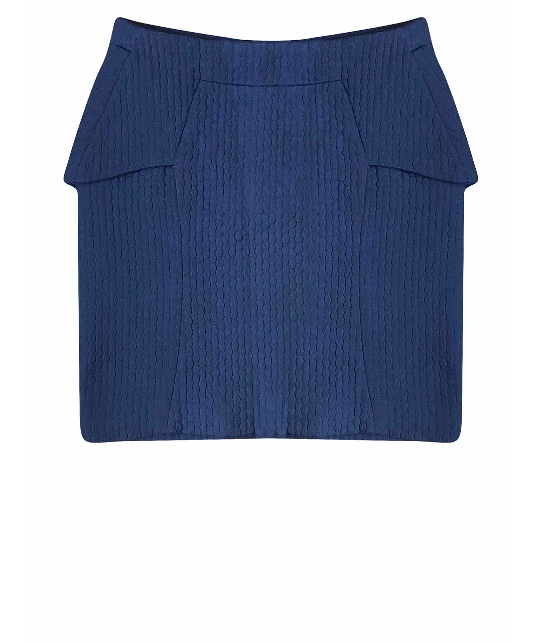 EMPORIO ARMANI Темно-синяя полиэстеровая юбка мини, фото 1