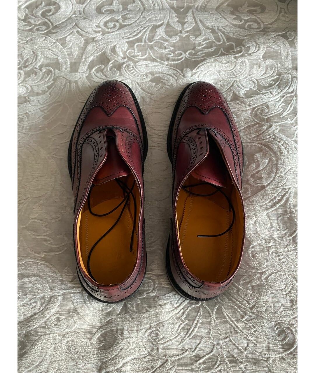FABI Бордовые кожаные туфли, фото 3