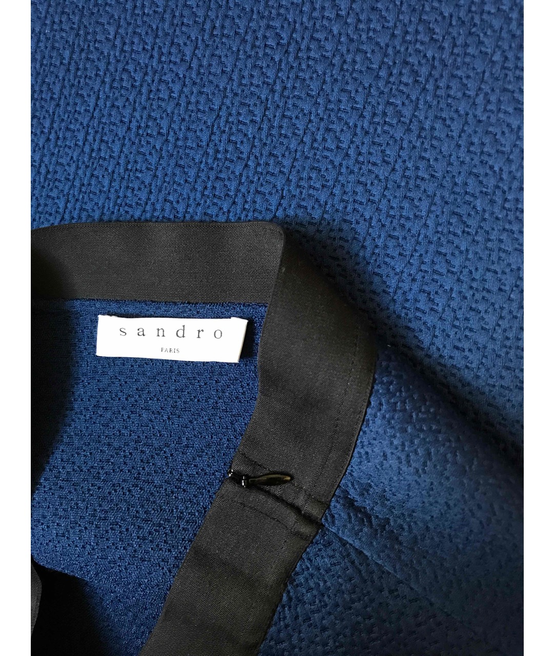 SANDRO Синяя полиэстеровая юбка мини, фото 2