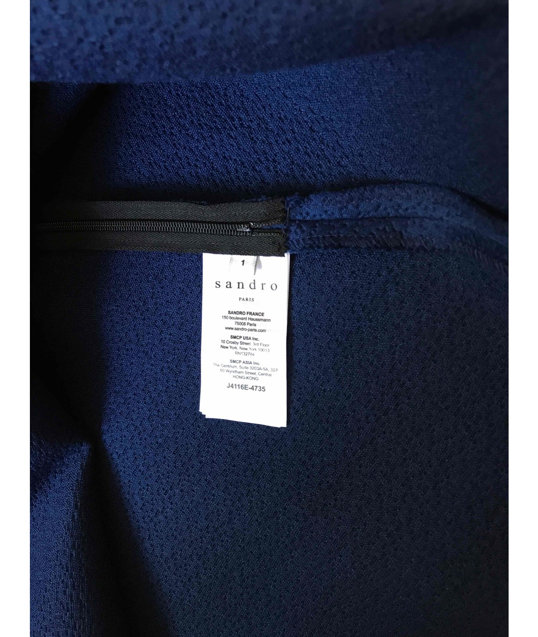 SANDRO Синяя полиэстеровая юбка мини, фото 3