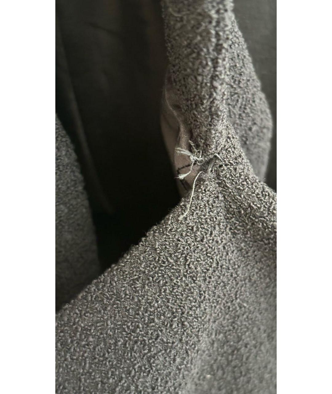 CHANEL Черное шерстяное повседневное платье, фото 7