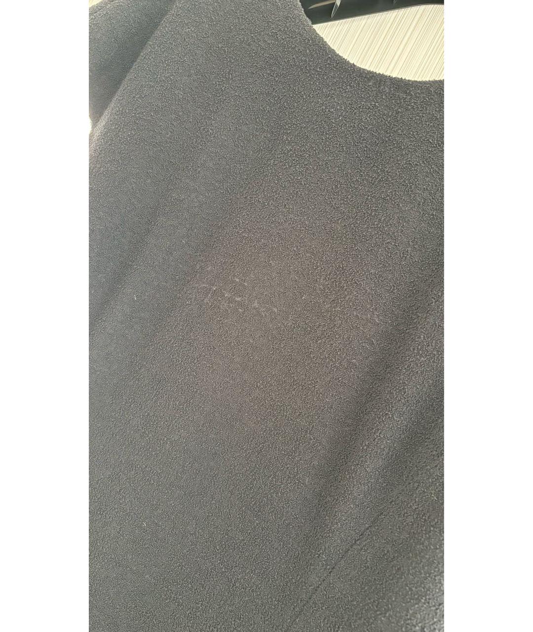 CHANEL Черное шерстяное повседневное платье, фото 8