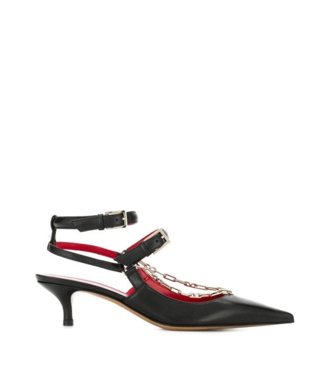 VALENTINO Черные кожаные туфли, фото 6