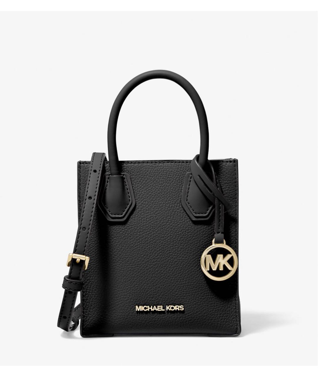 MICHAEL KORS Черная кожаная сумка с короткими ручками, фото 8