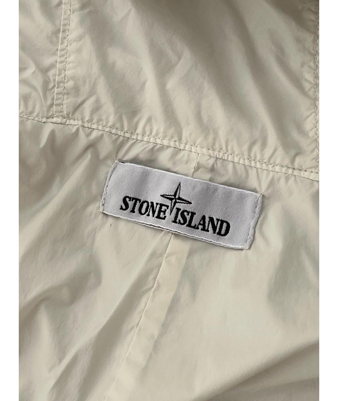 STONE ISLAND Белая полиэстеровая куртка, фото 6