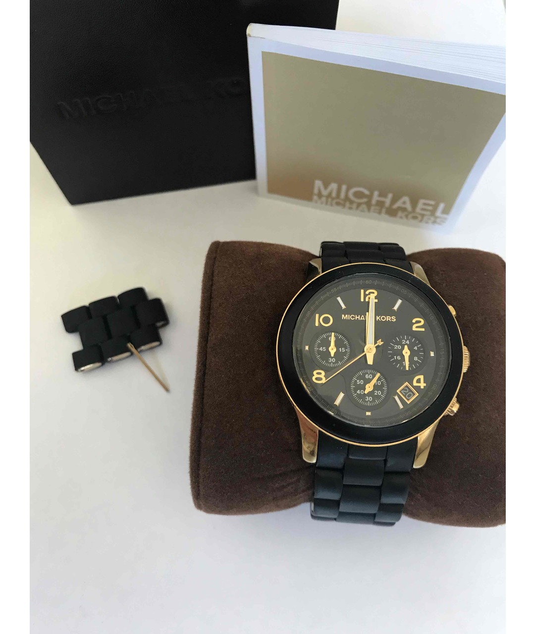 MICHAEL KORS Черные стальные часы, фото 4