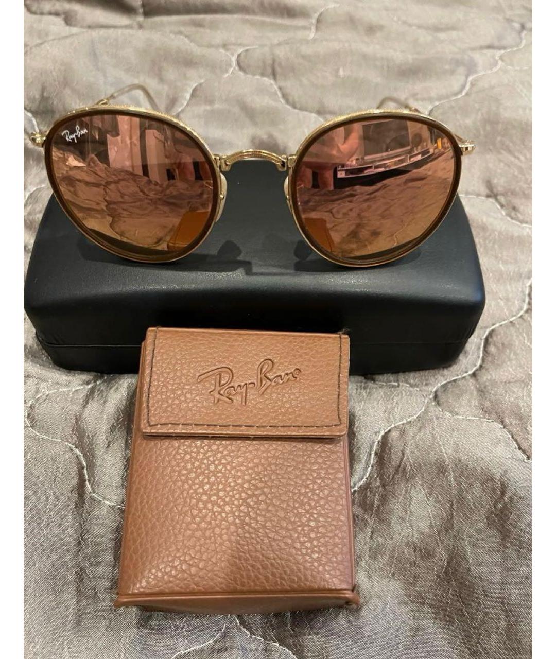 RAY BAN Мульти металлические солнцезащитные очки, фото 2