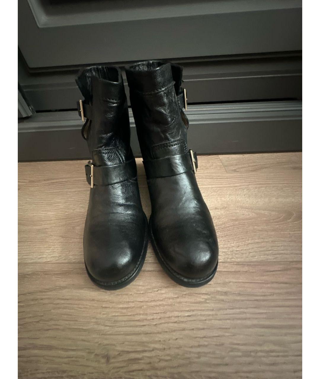 JIMMY CHOO Черные кожаные брогги и оксфорды, фото 2