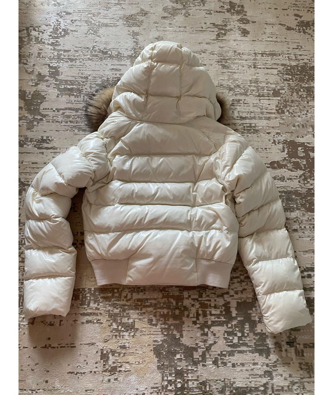 MONCLER Белый пуховик, фото 5