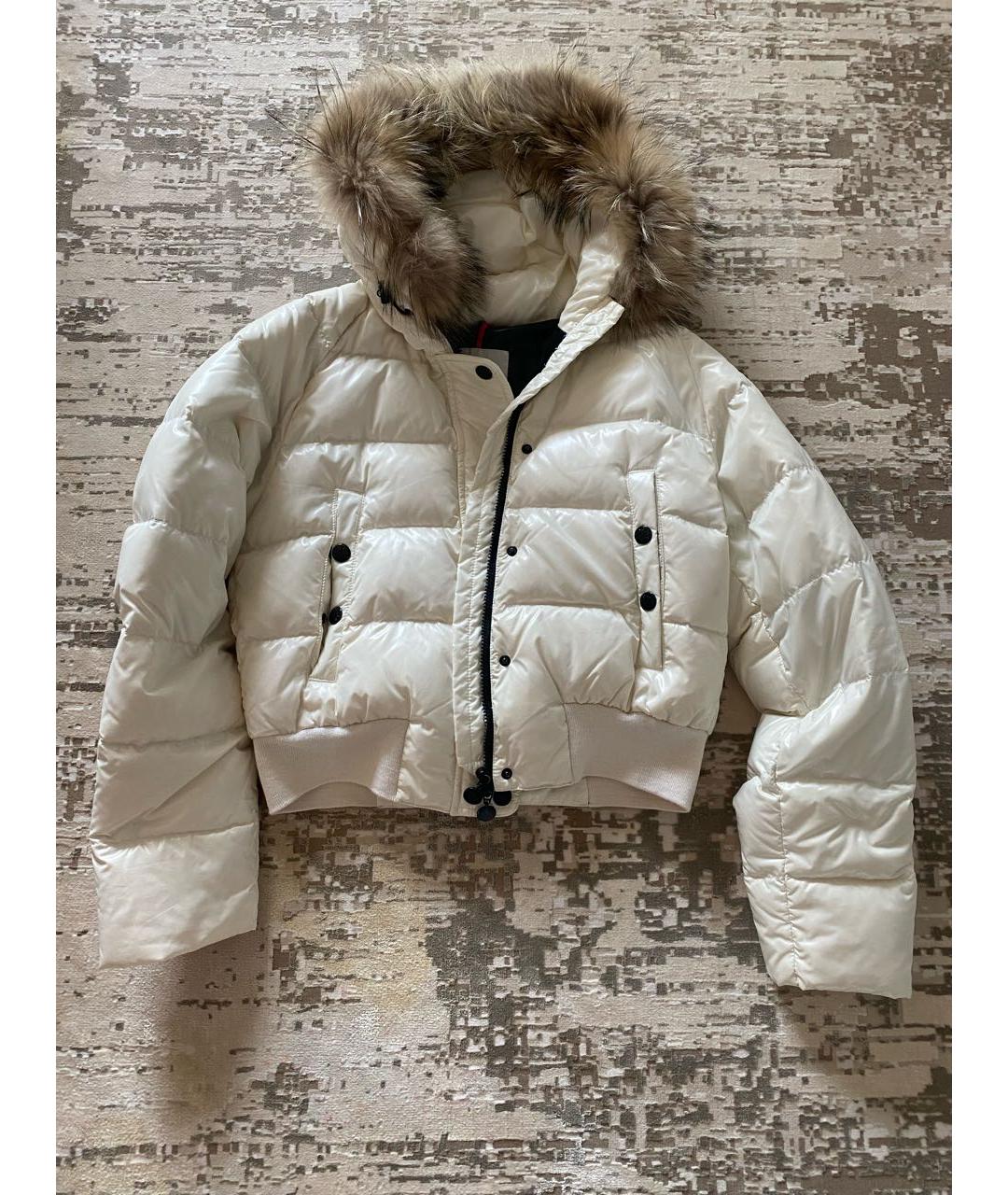 MONCLER Белый пуховик, фото 6