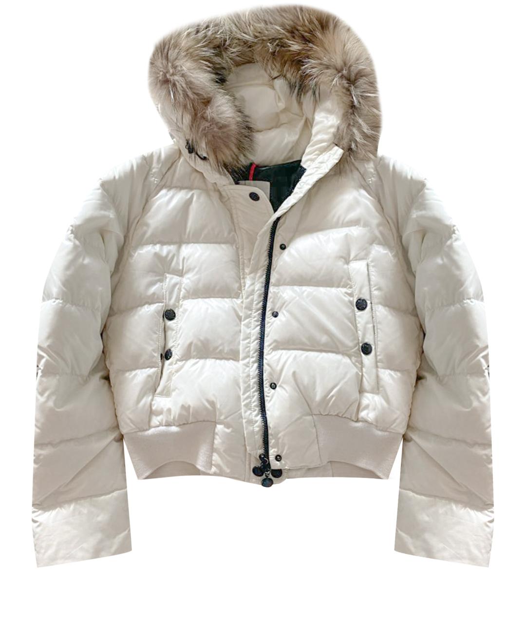 MONCLER Белый пуховик, фото 1