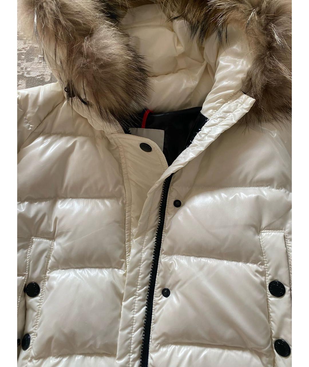 MONCLER Белый пуховик, фото 2