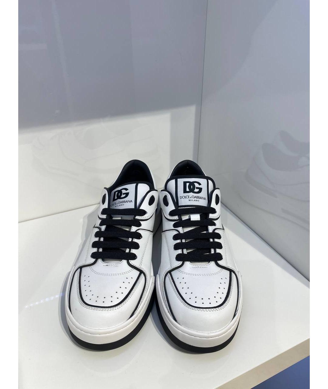 DOLCE&GABBANA Белые низкие кроссовки / кеды, фото 3