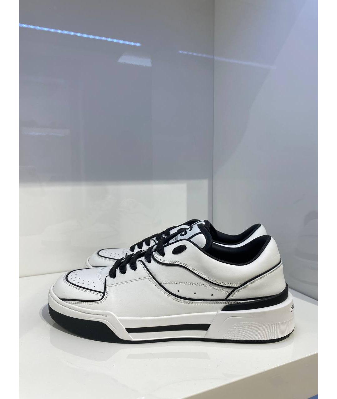 DOLCE&GABBANA Белые низкие кроссовки / кеды, фото 2