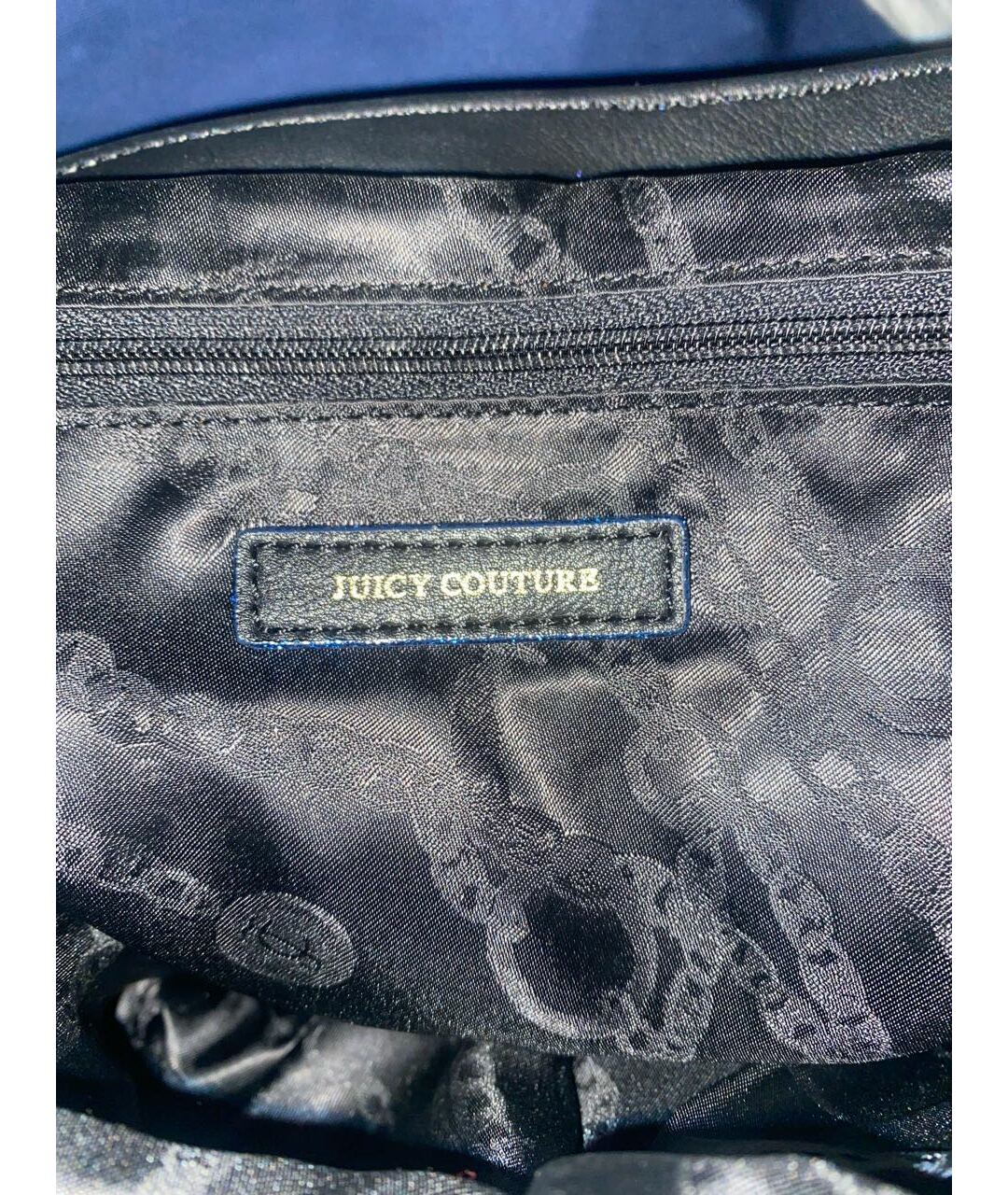 JUICY COUTURE Темно-синий тканевый рюкзак, фото 3