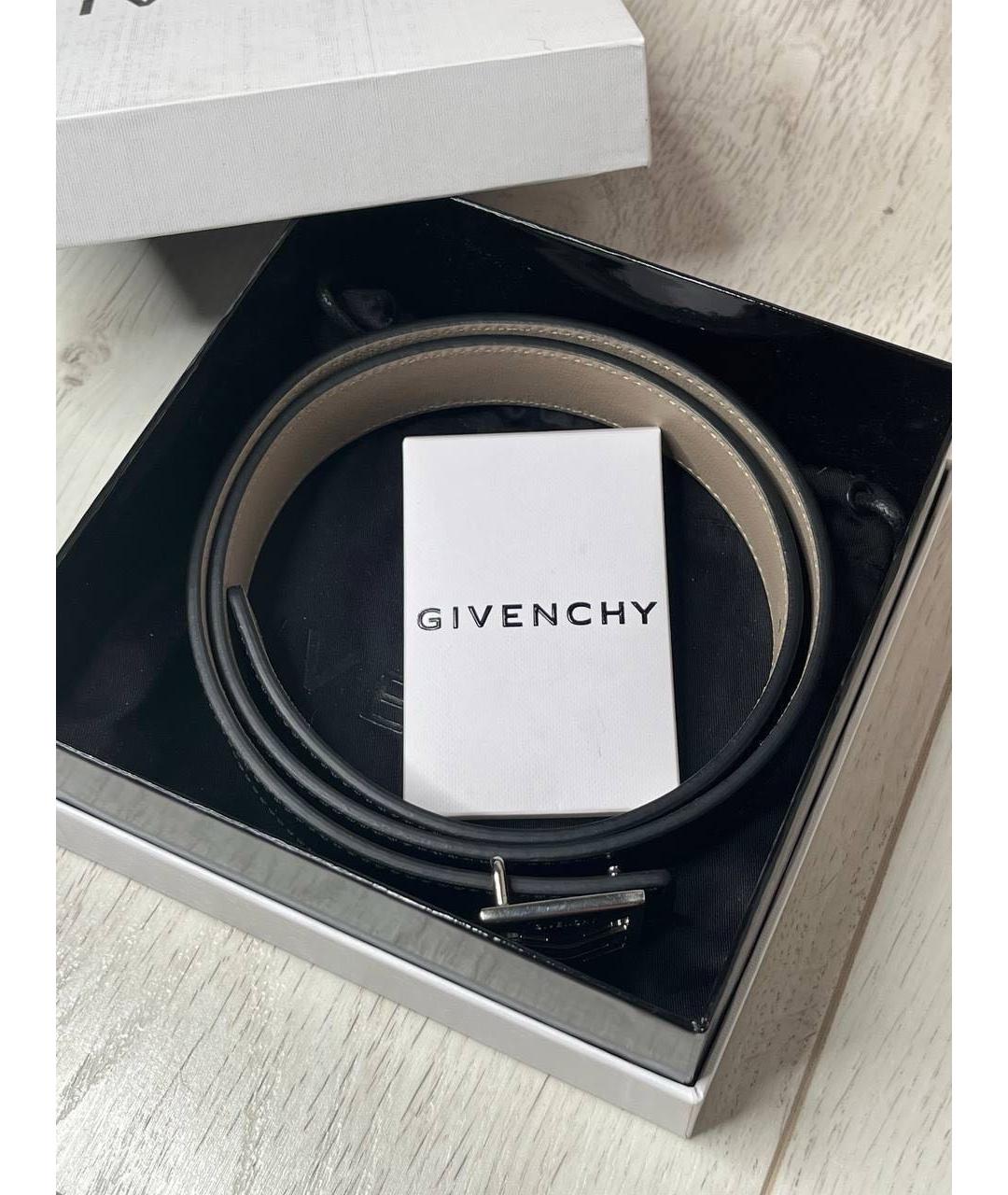 GIVENCHY Черный кожаный ремень, фото 7