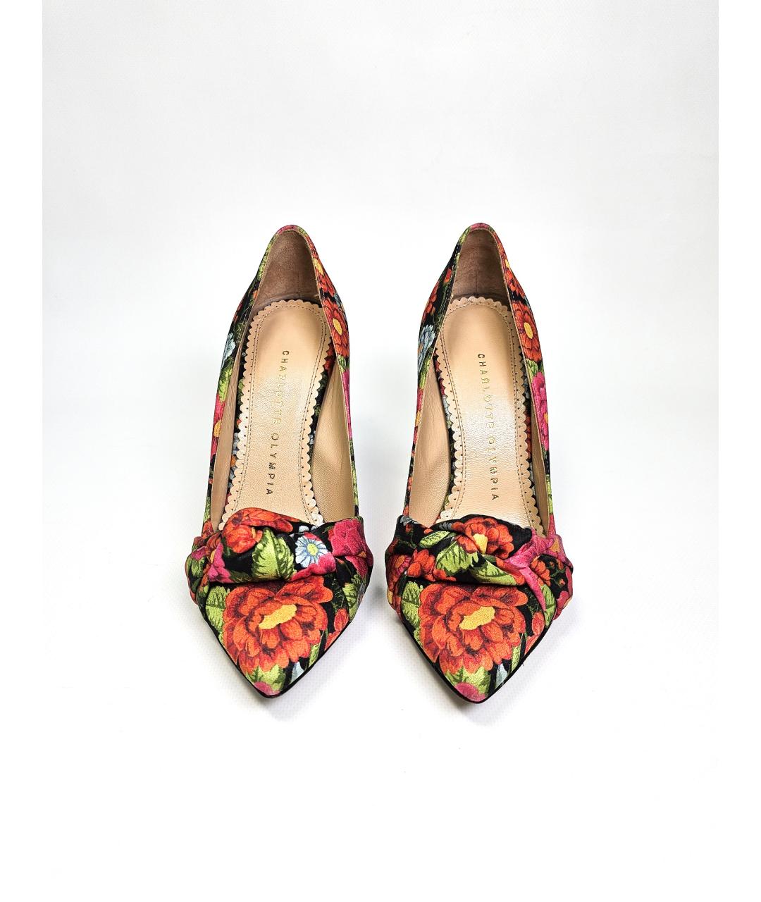 CHARLOTTE OLYMPIA Черные текстильные туфли, фото 4