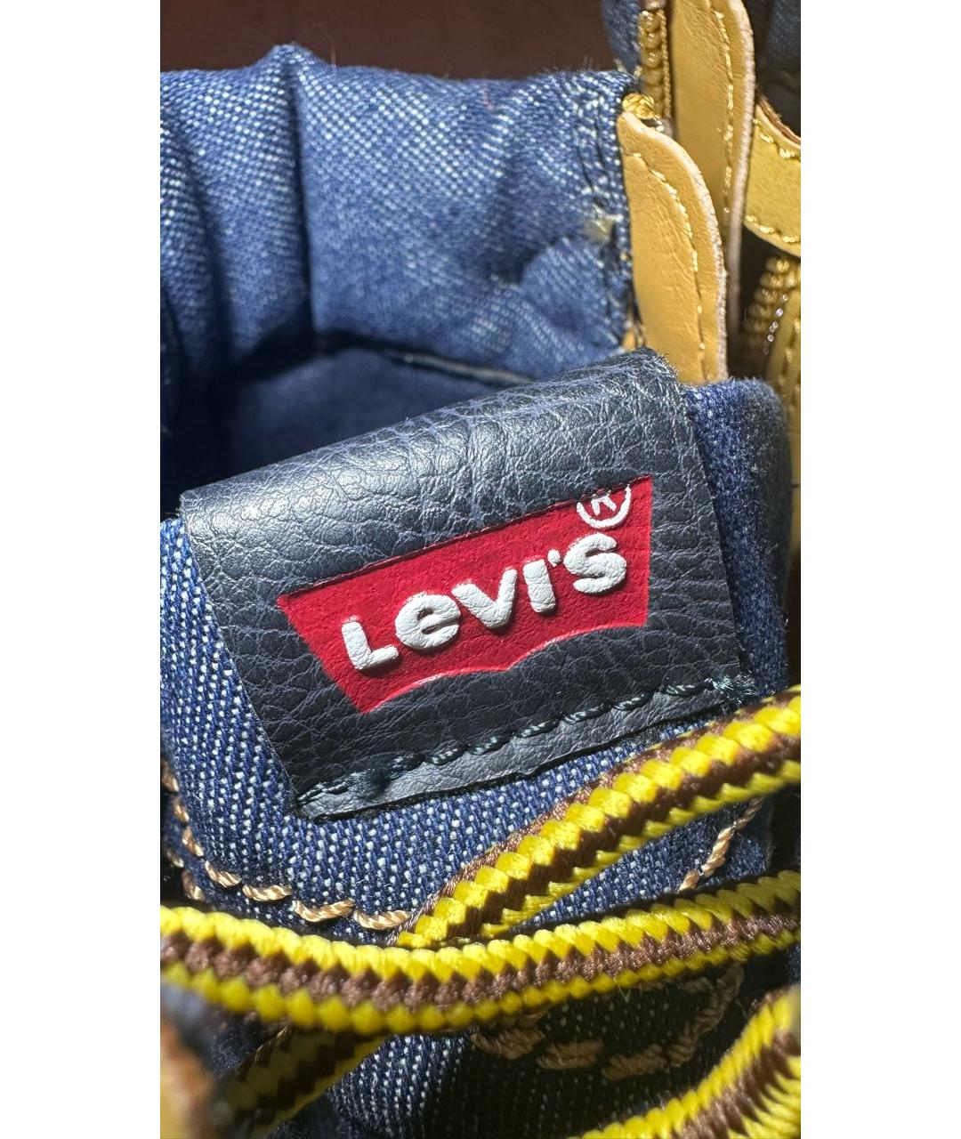 LEVI'S Горчичные текстильные ботинки, фото 6