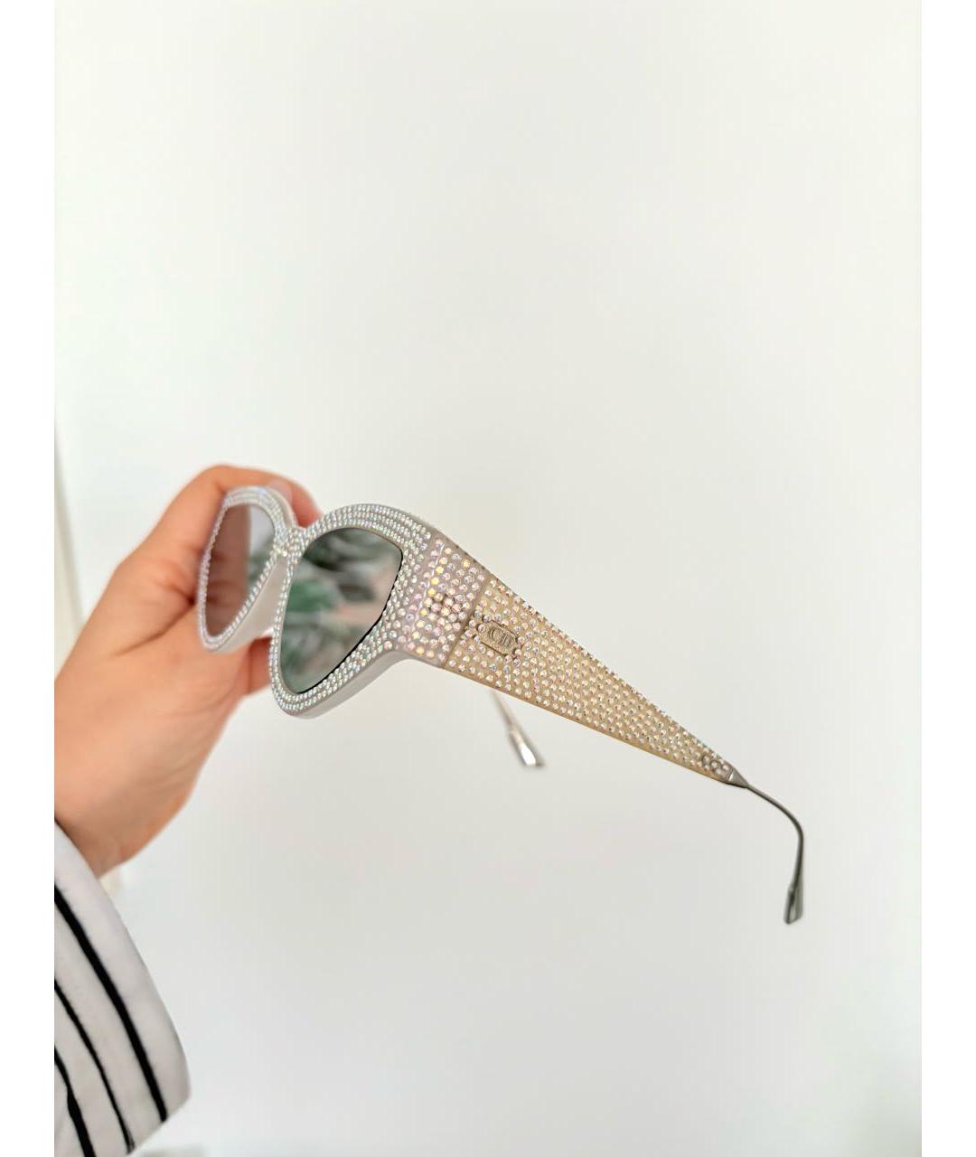 CHRISTIAN DIOR Белые солнцезащитные очки, фото 6