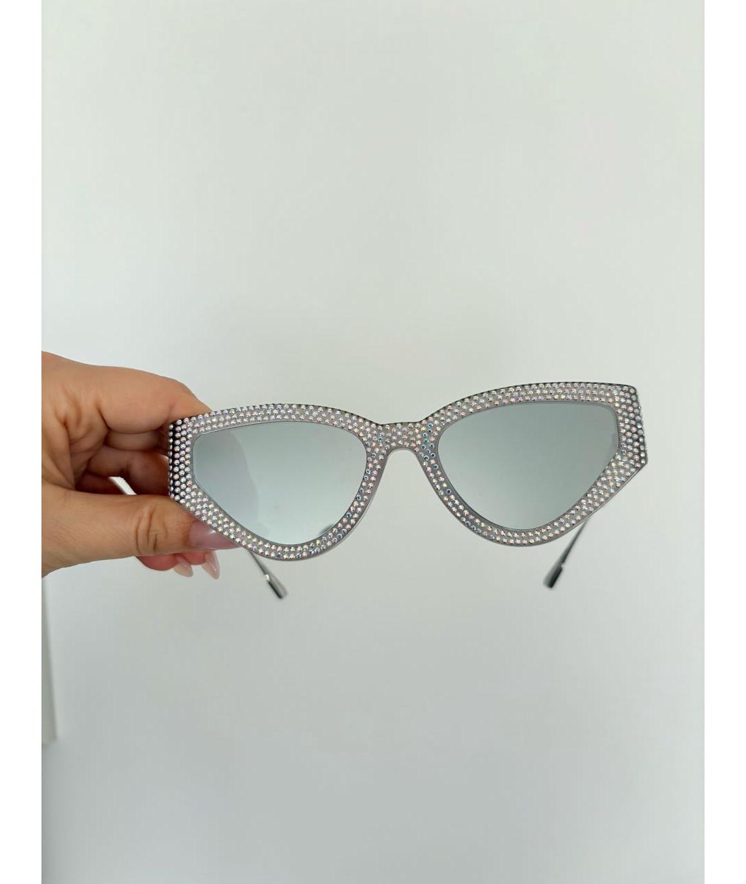 CHRISTIAN DIOR Белые солнцезащитные очки, фото 5