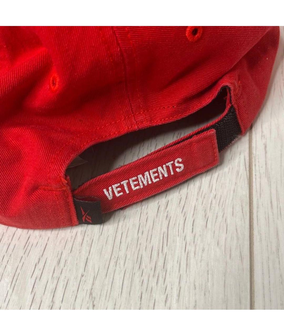 VETEMENTS Красная хлопковая кепка/бейсболка, фото 6