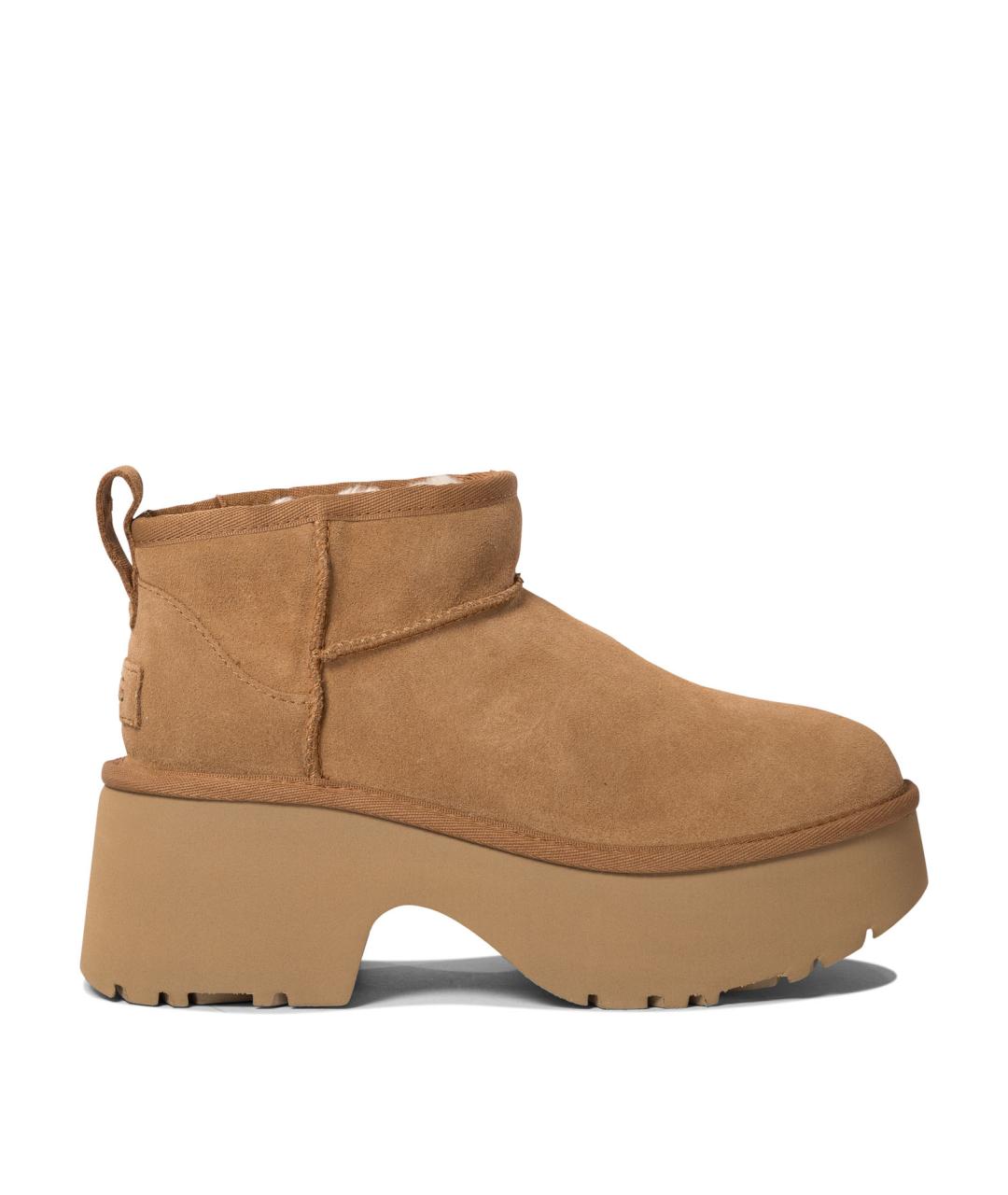 UGG AUSTRALIA Бежевые кожаные ботинки, фото 1