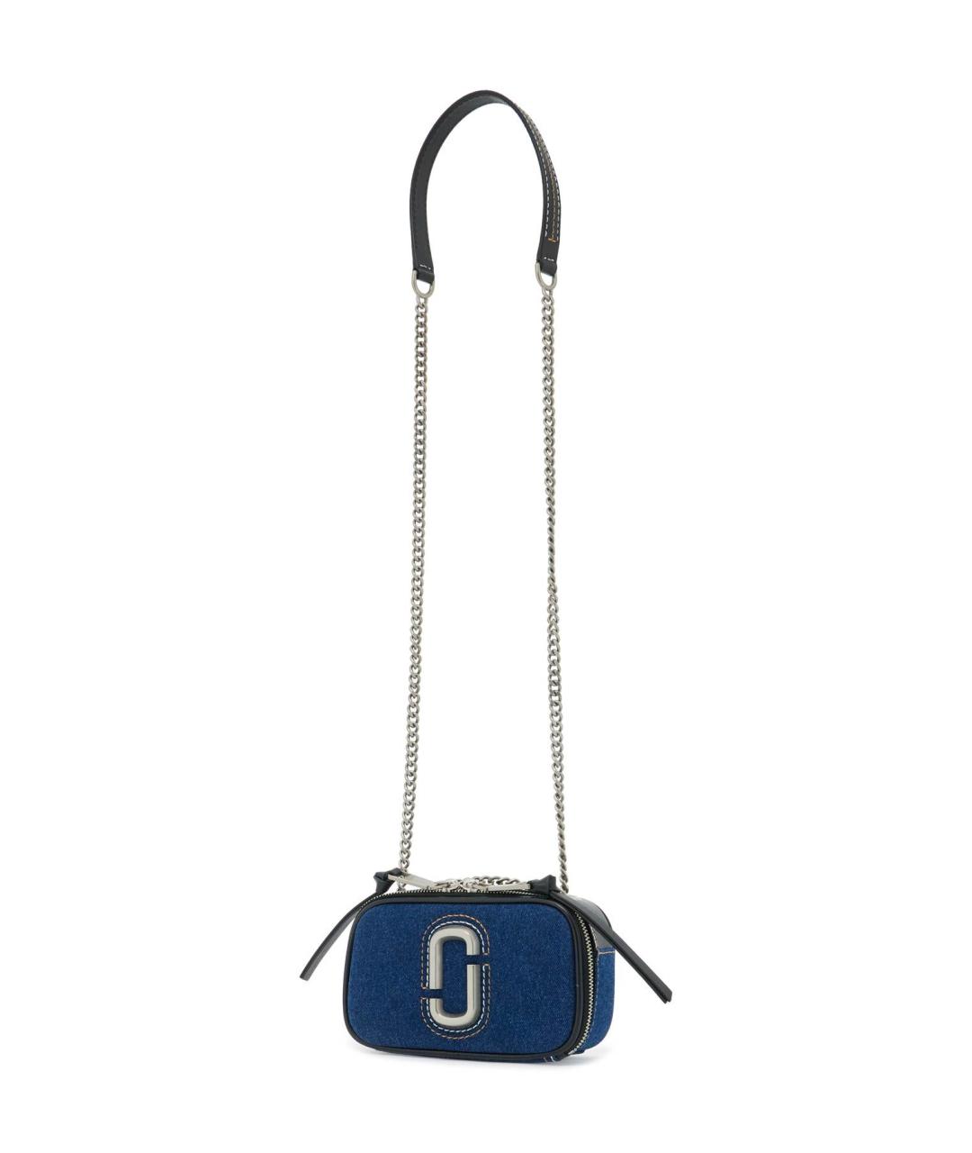 MARC JACOBS Синяя хлопковая сумка с короткими ручками, фото 4