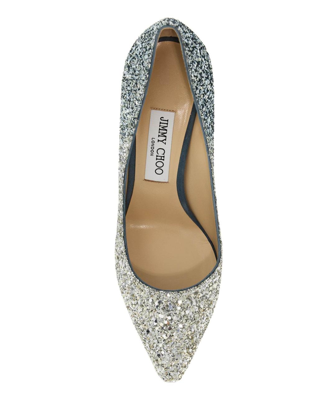 JIMMY CHOO Серебряные туфли, фото 3