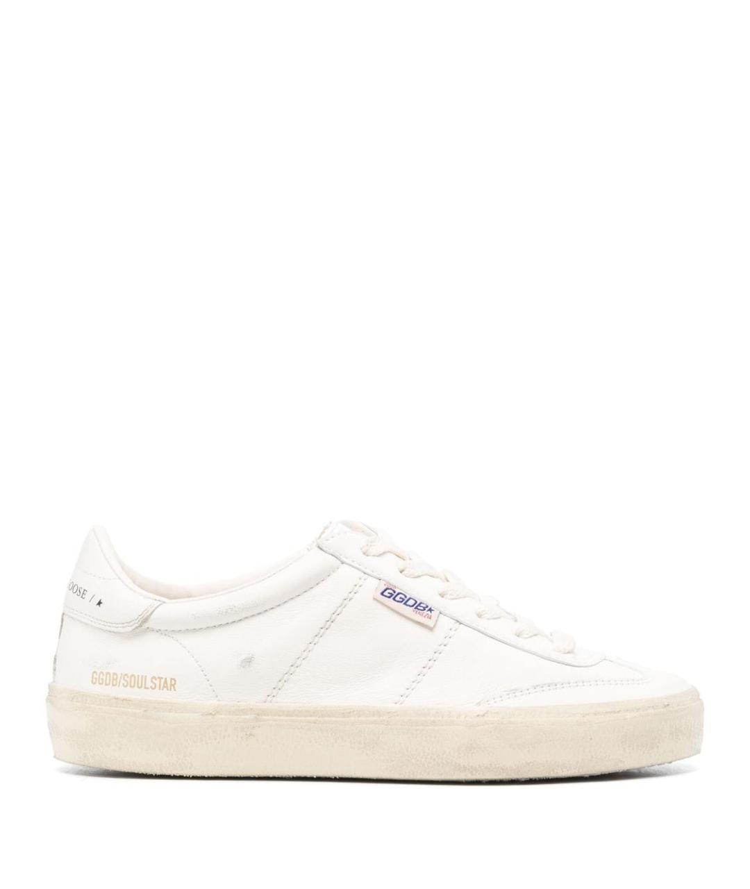 GOLDEN GOOSE DELUXE BRAND Белые кожаные кеды, фото 1