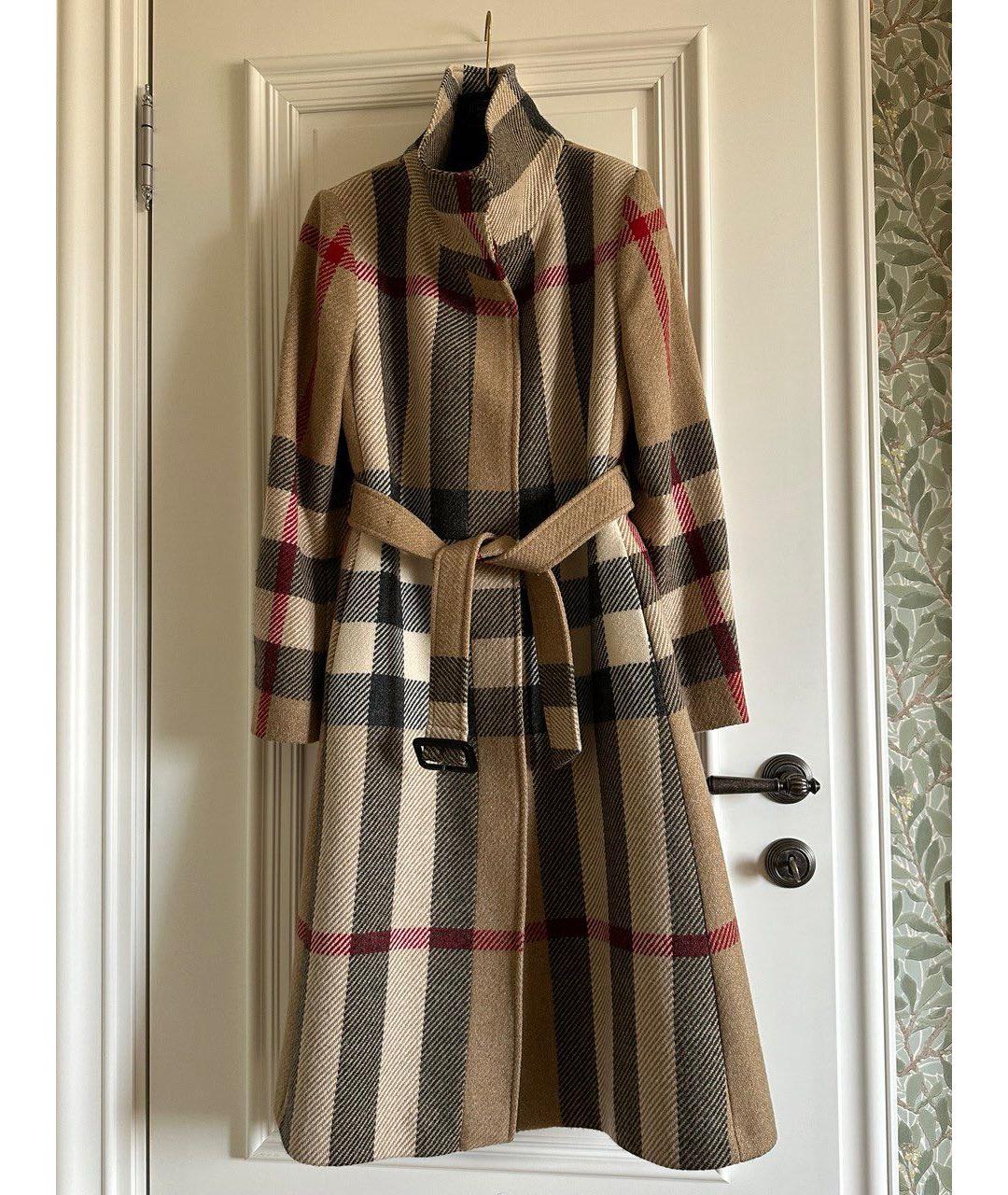 BURBERRY Мульти шерстяное пальто, фото 7