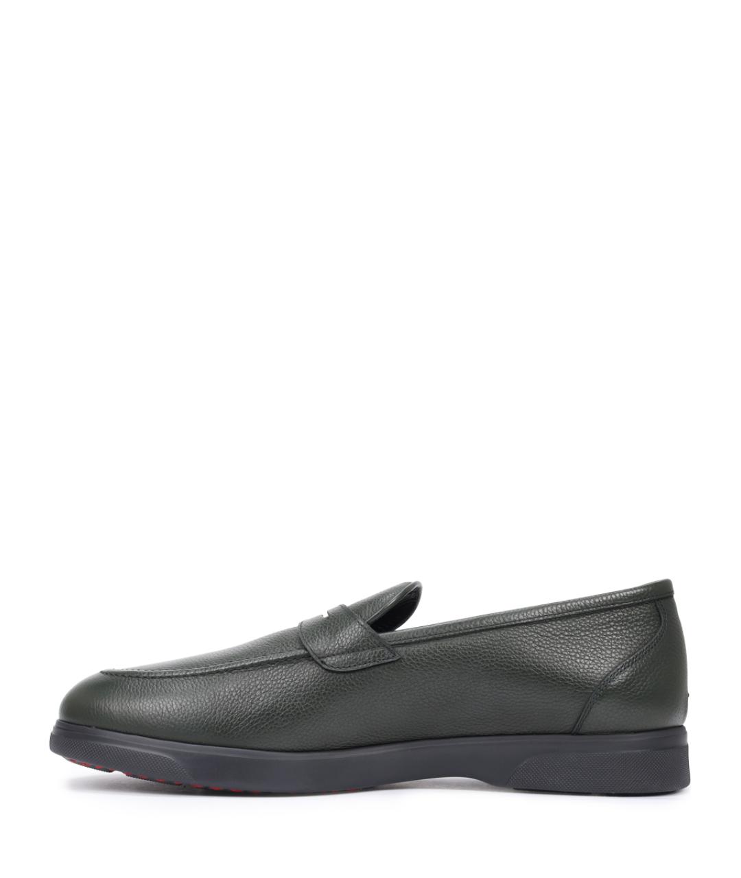 KITON Зеленые лоферы, фото 3
