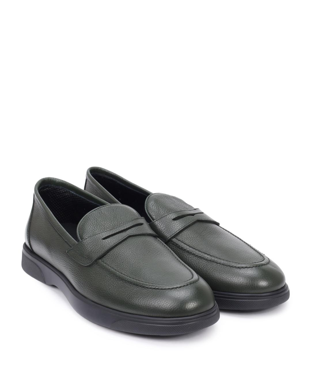 KITON Зеленые лоферы, фото 2