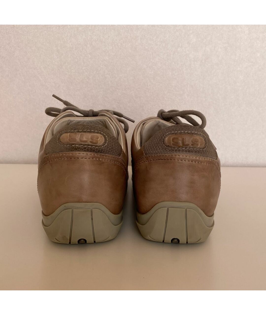 SANTONI Серые кожаные низкие кроссовки / кеды, фото 3