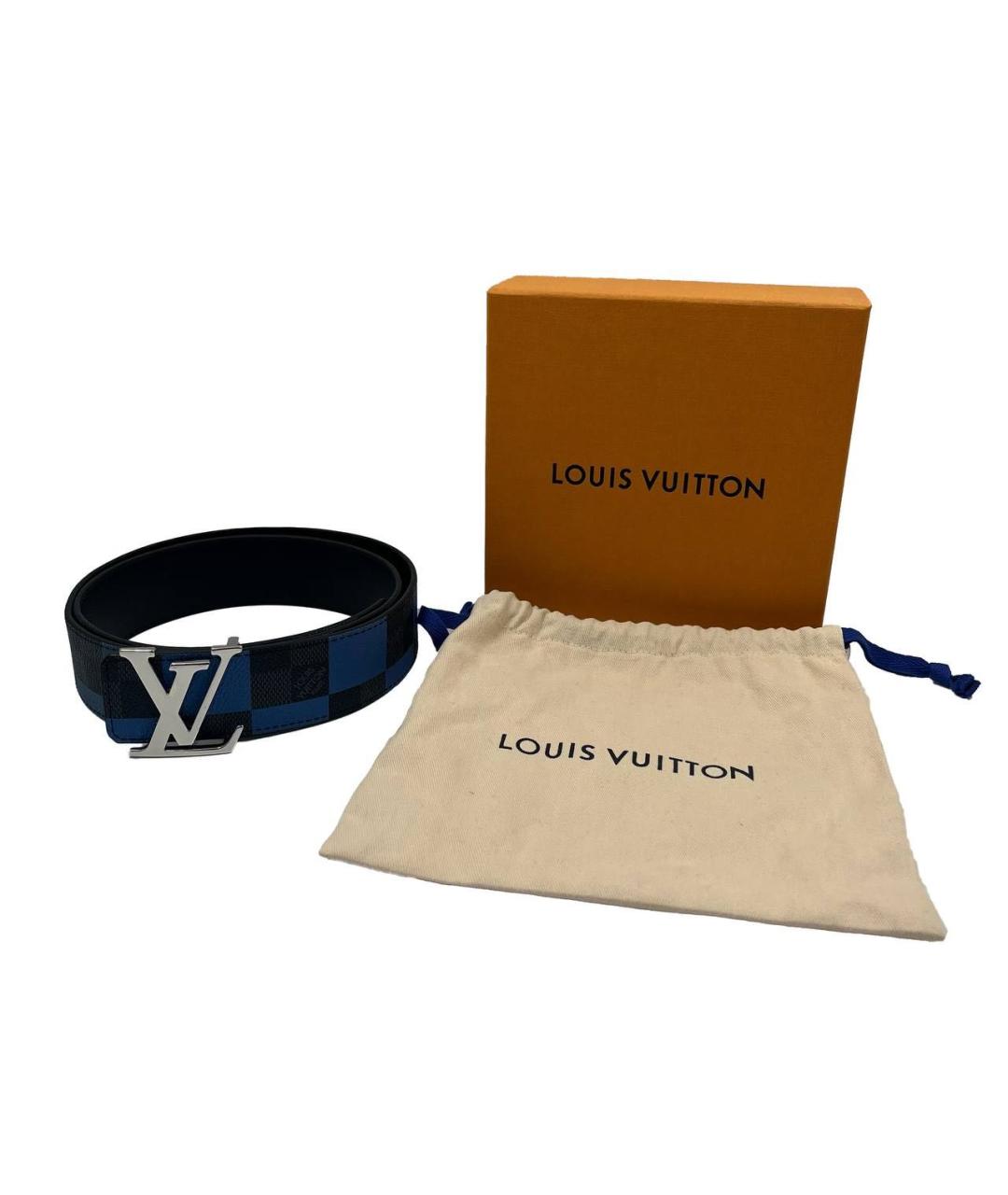 LOUIS VUITTON Темно-синий ремень, фото 2