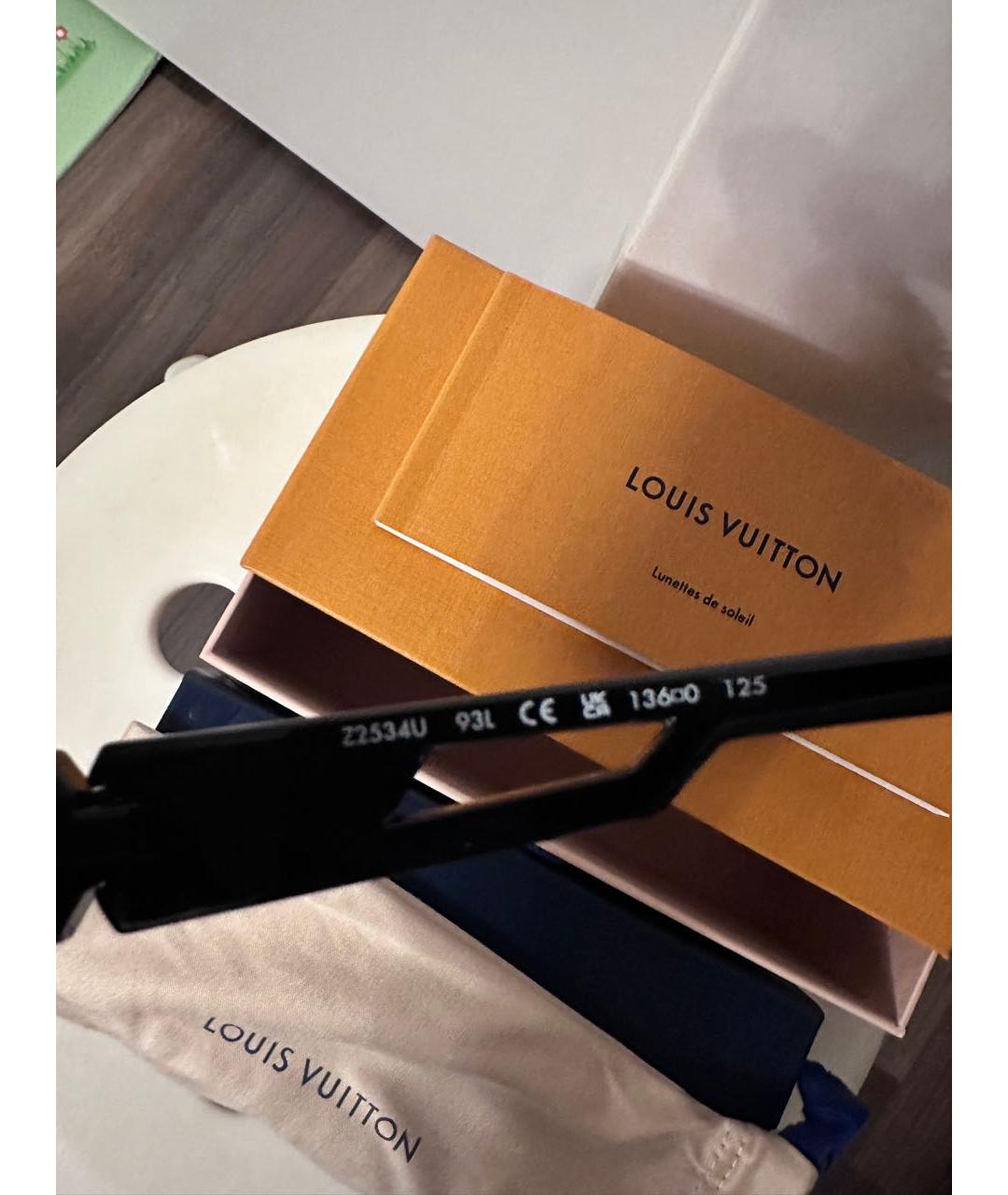 LOUIS VUITTON Черные солнцезащитные очки, фото 4