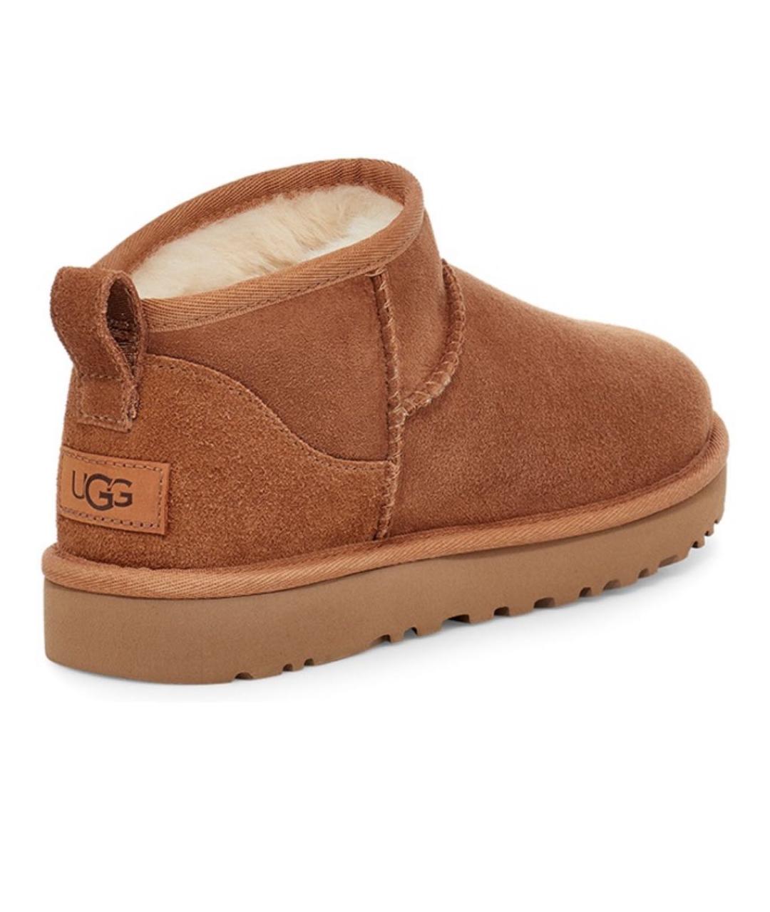 UGG AUSTRALIA Коричневые замшевые полусапоги, фото 4