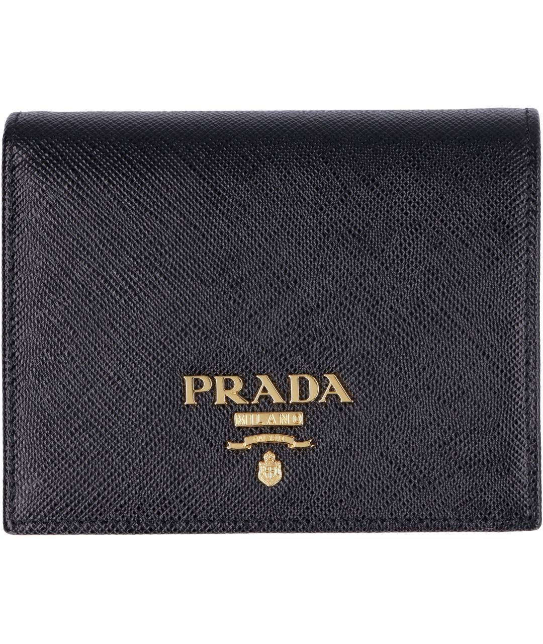 PRADA Черный кожаный кошелек, фото 2