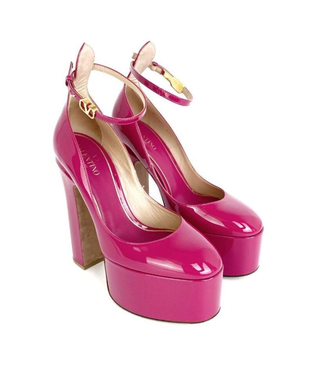 VALENTINO Розовые туфли из лакированной кожи, фото 2